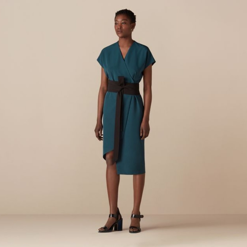 Finery London Sanford Obi Wrap Dress size 2 NWT